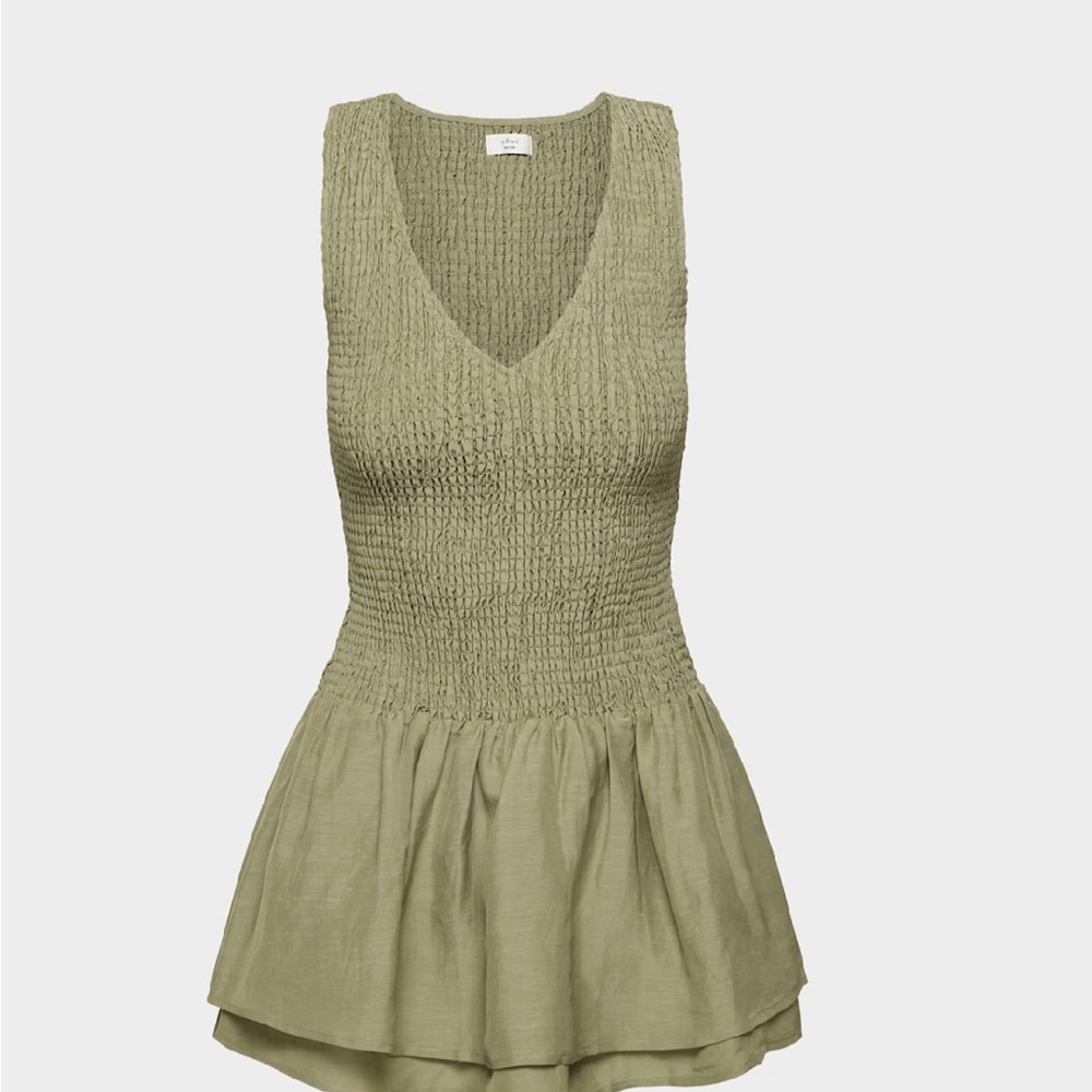 Aritzia Olive Green Mini Dress size small